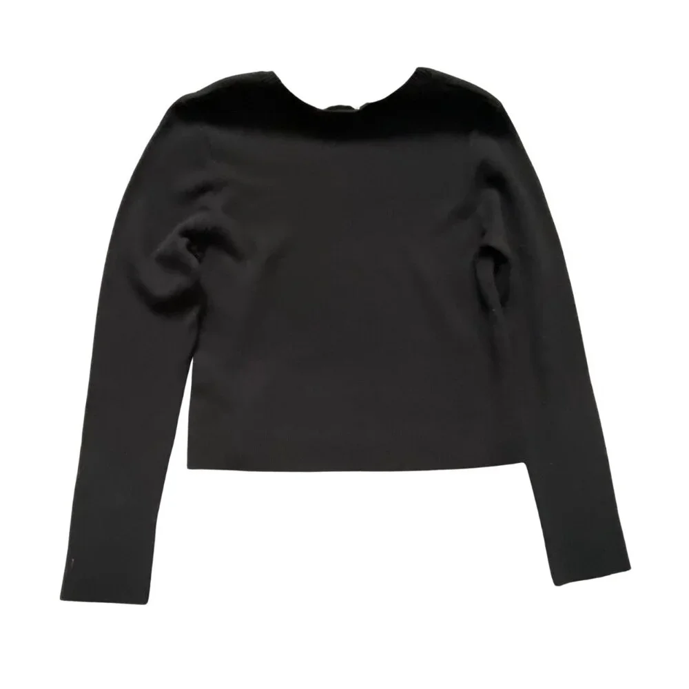 ZARA FLUORESCENT PINK & BLACK SWEATER, LARGE, UNIQUE, QUALITY KNIT, WOMEN'S - Picture 4 of 4